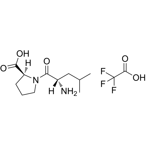 (S)-1-((S)-2-Amino-4-methylpentanoyl)pyrrolidine-2-carboxylic acid compound with 2,2,2-trifluoroacet